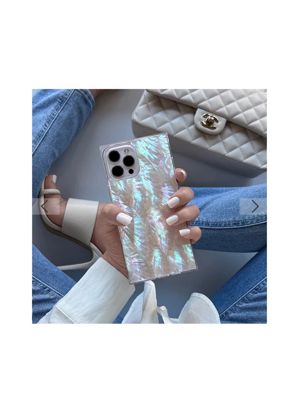 FLAUNT Mother of Pearl Phone Case with MagSafe- Includes Ring